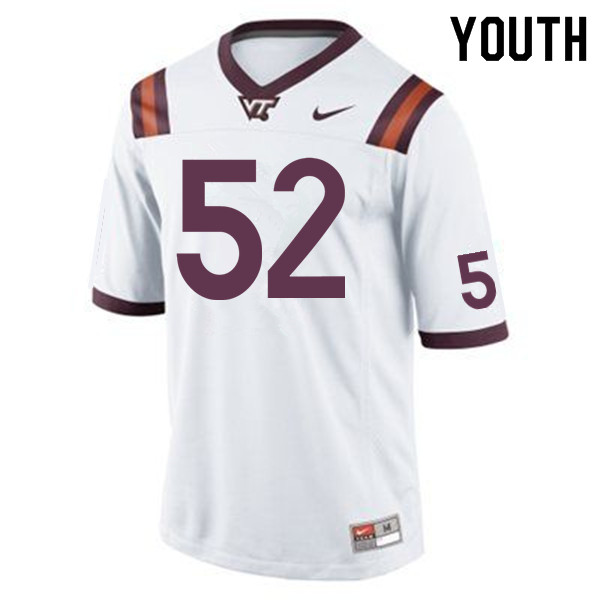 Youth #52 Austin Cannon Virginia Tech Hokies College Football Jerseys Sale-Maroon